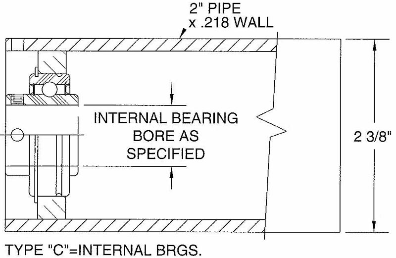 Crowned Heavy Wall Pulley
