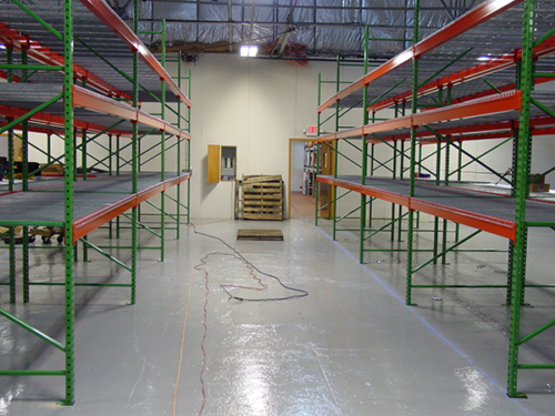 Ailse Between Two Rows ofNew Pallet Rack for PalletTrucks